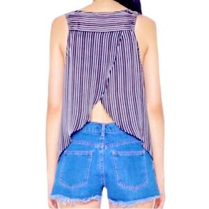 💕5️⃣for $25 Love culture sheer open back top